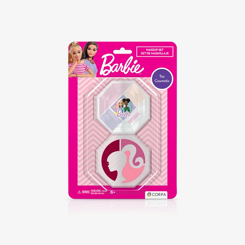 2 Decks Small Octogonal Cosmetic Case, Barbie