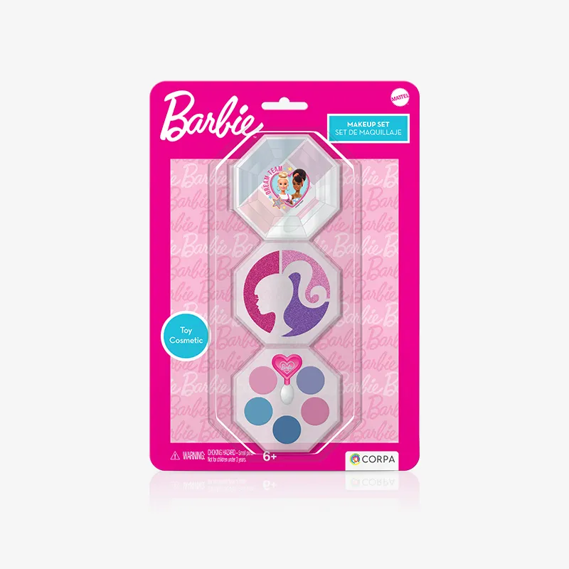 3 Decks Small Octogonal Cosmetic Case, Barbie