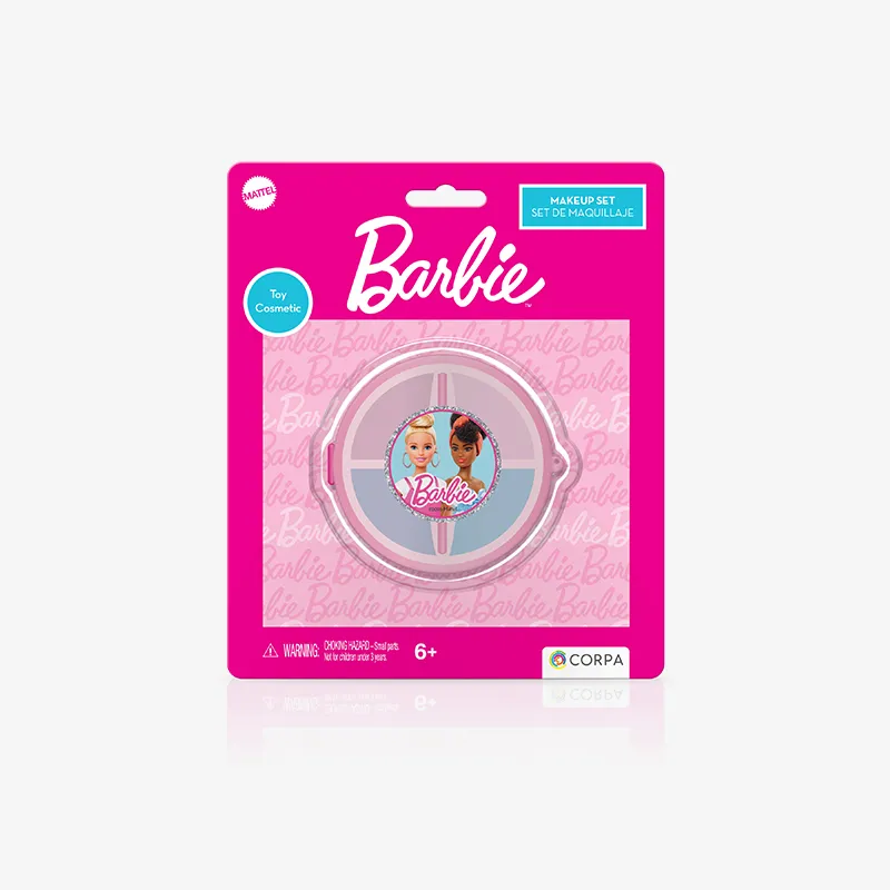Circular cosmetic case (2 Assort.), Barbie
