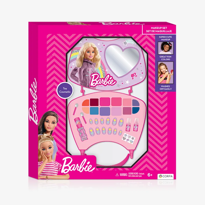 Briefcase with cosmetic set (in windows box), Barbie