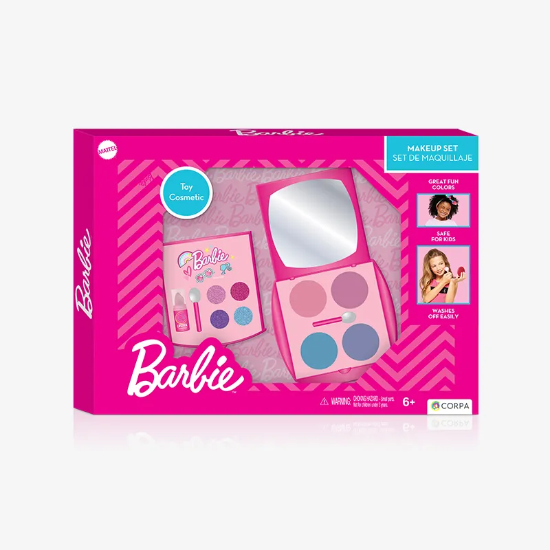 Two layer cosmetic set in a box., Barbie