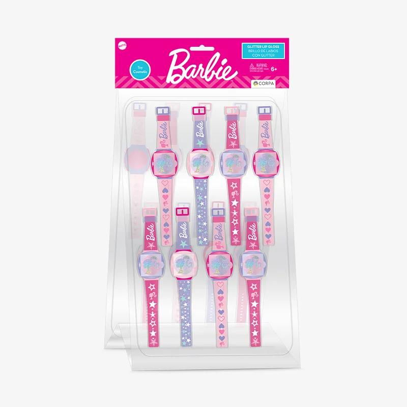 Lip-Gloss Watch Exhibitor - 16 pcs per exhibitor, Barbie