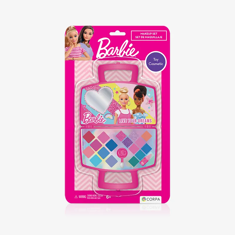 Plastic bag with cosmetics in blister with capitone, Barbie