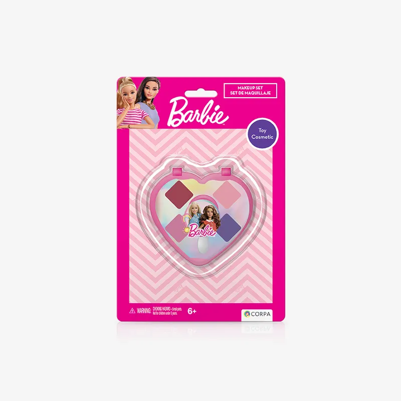 Little heart cosmetic case with capitone effect, Barbie