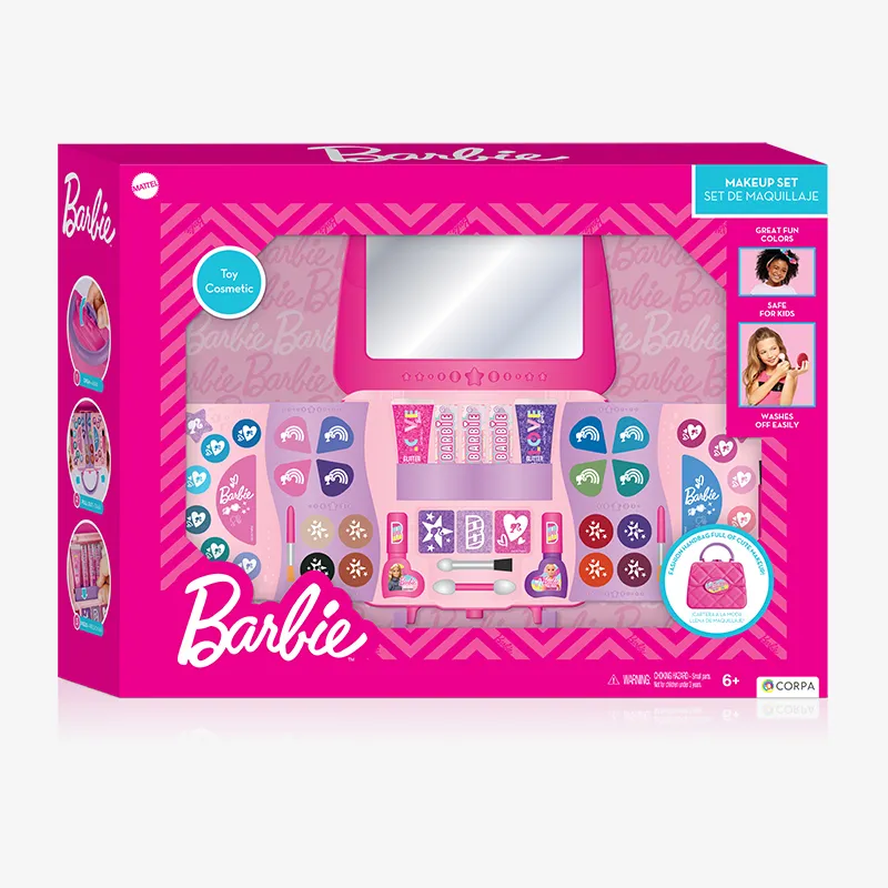 5 Deacks Sliding Handbag With Makeup (window Box), Barbie