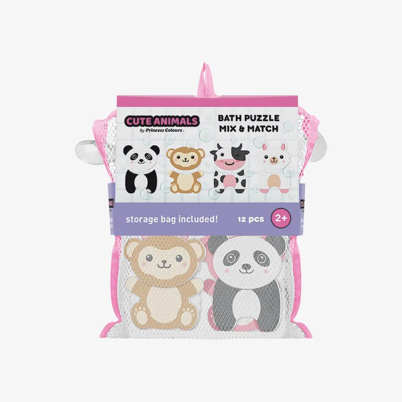 "Mix & Match" Bath Puzzle, Cute Animals