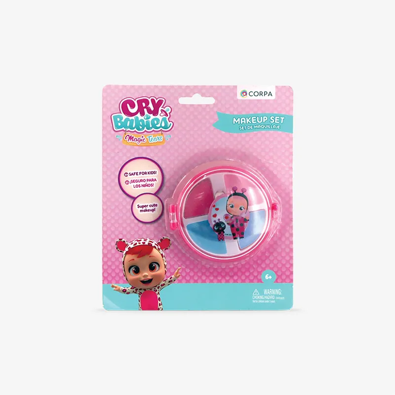 Circular cosmetic case (3 Assort.), Cry Babies