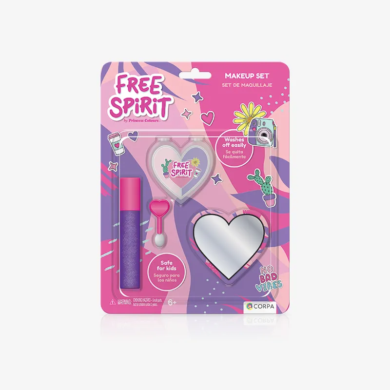 Large Blister With Makeup (3 Assort.), Free Spirit