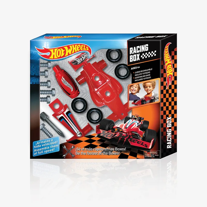 RACING CAR TOOL SET IN A MEDIUM BOX, Hot Wheels