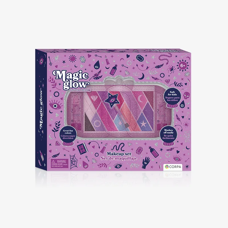 Crystal Rectangular MakeUp Case, Magic Glow