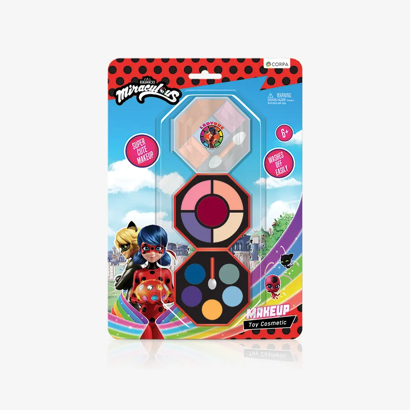 3 Decks Small Octagonal Makeup Case, Miraculous