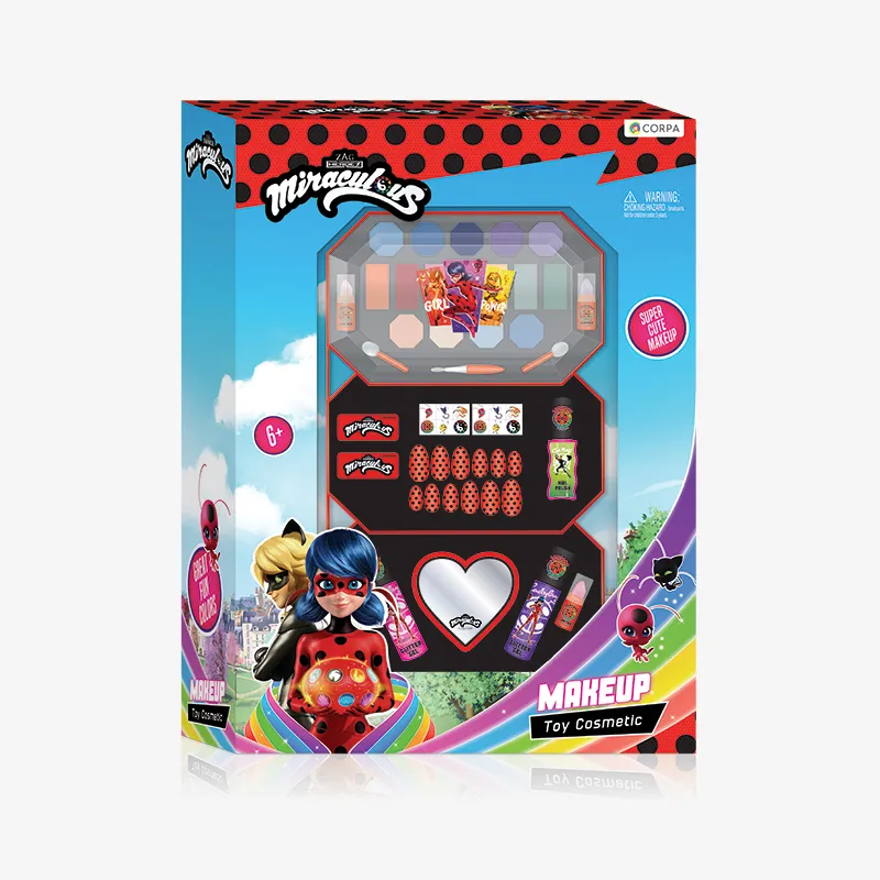 3 Decks Large Octagonal Makeup Case, Miraculous