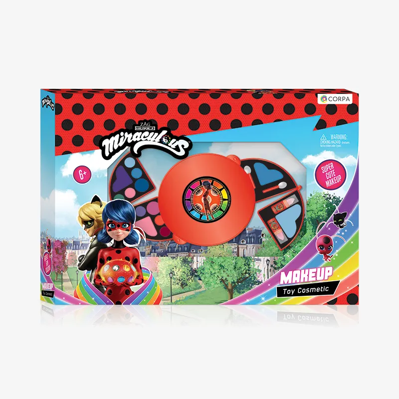 Sliding Round Makeup Case, Miraculous