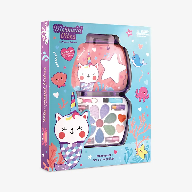Plastic Handbag with Cosmetics, Mermaid Vibes