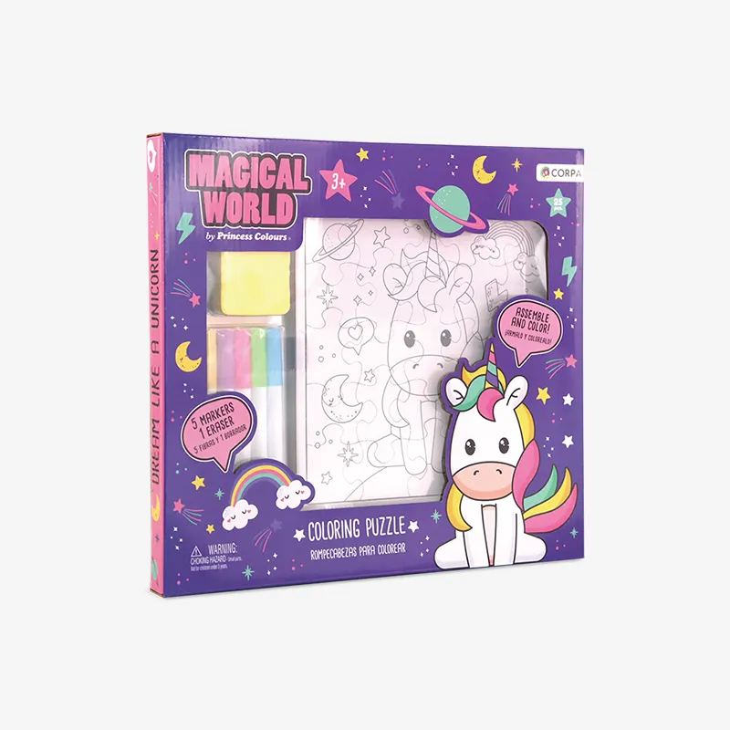 Diy Coloring Puzzle, Magical World