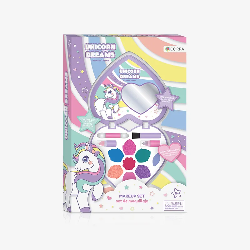 1 Deck Heart Makeup Case, Unicorn Dreams
