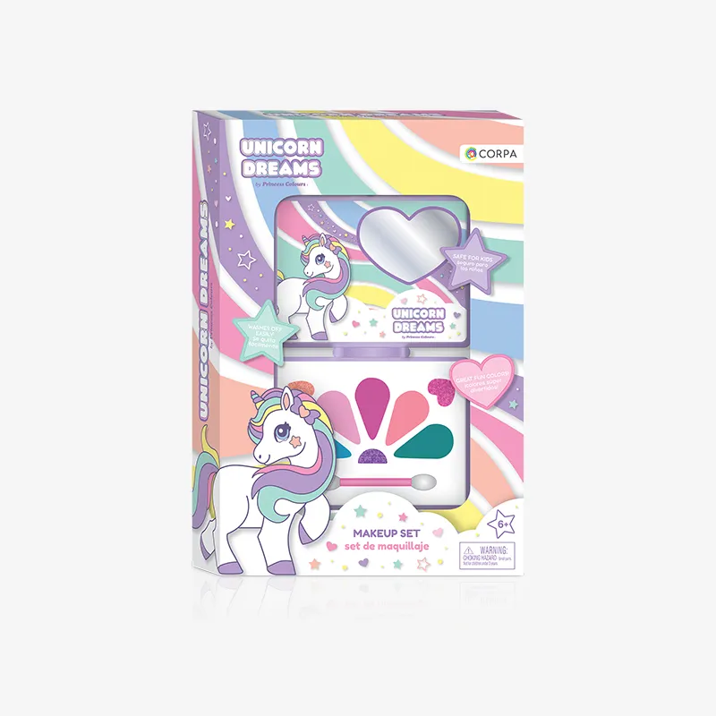 Rectangular Makeup Case (2 Assort.), Unicorn Dreams