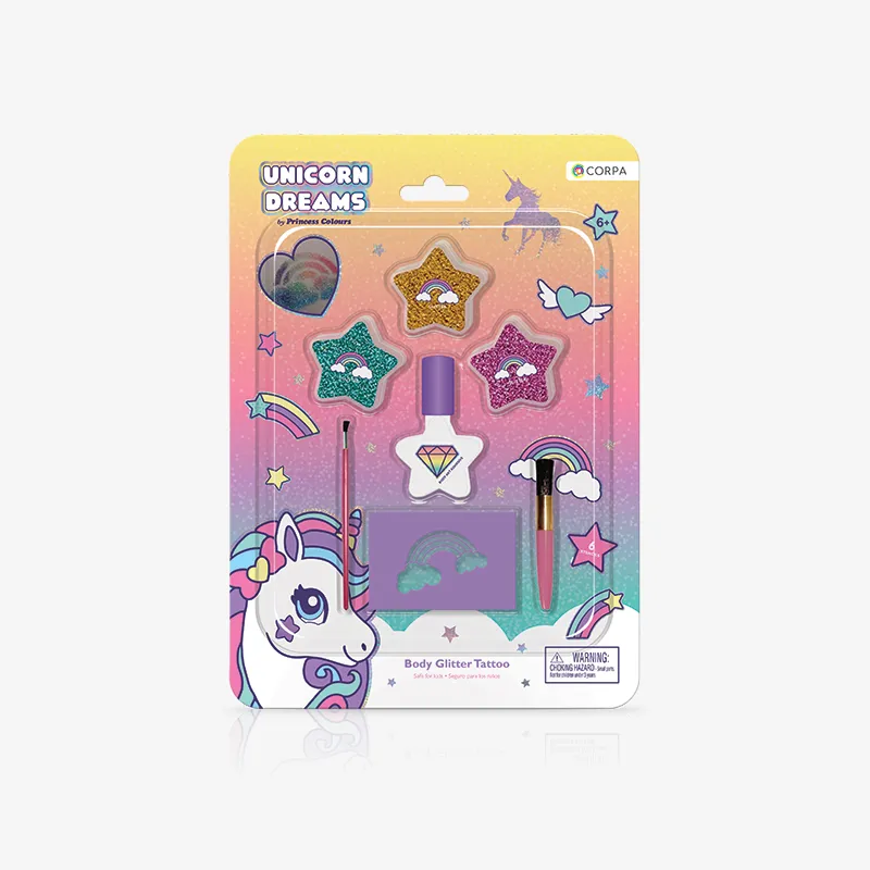 Body Glitter Tattoo, Unicorn Dreams